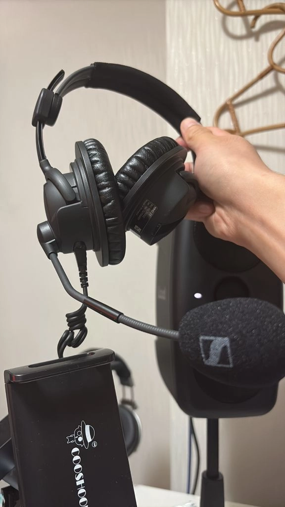 Sennheiser 젠하이저 hmd27 방송용 헤드셋 + 케이블 이미지