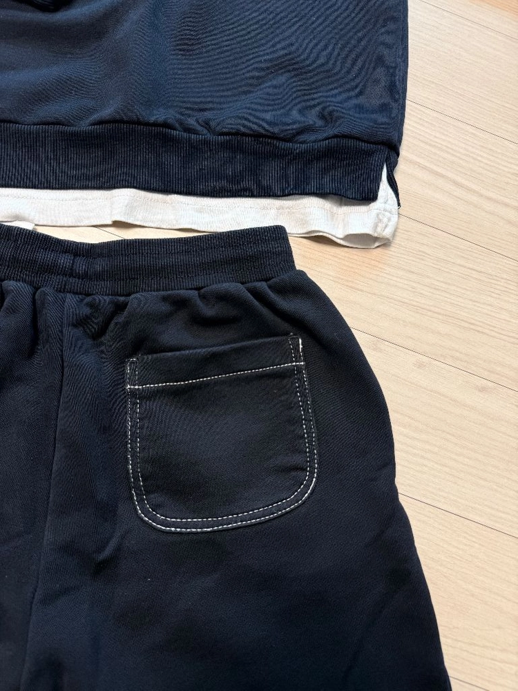 스파오 키즈 레터링 상하세트 이미지