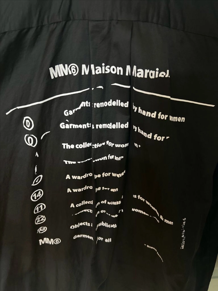mm6 마르지엘라 블랙 셔츠 새상품 이미지