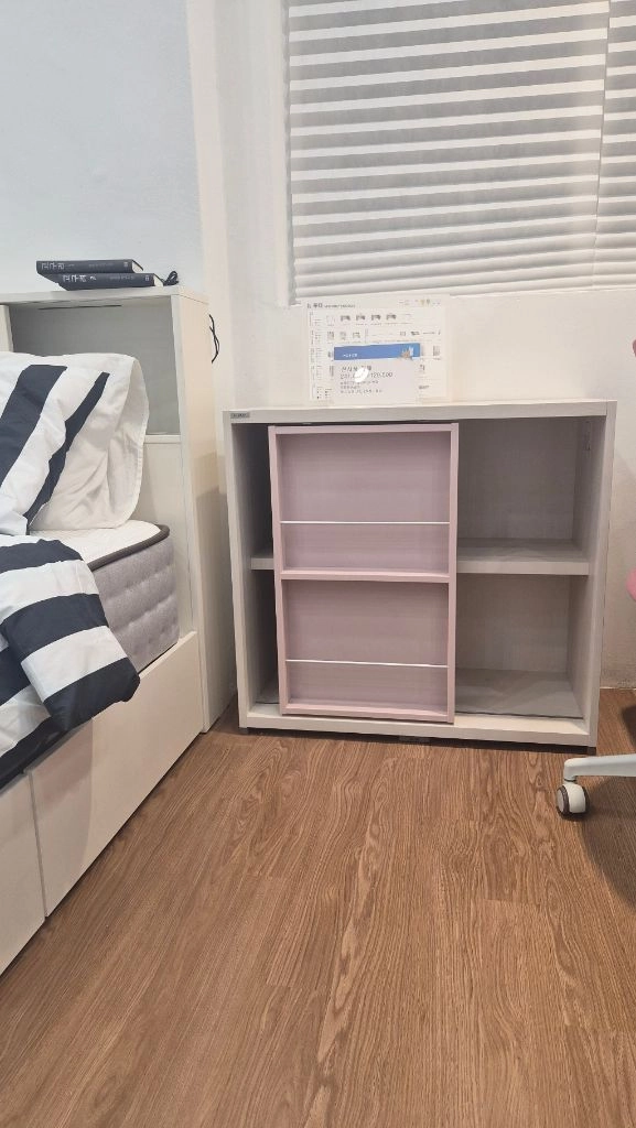 (매장전시)뉴루디 2단슬라이딩 책장 리바트 이미지