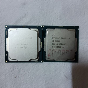 컴퓨터 8 9세대 CPU i3 8100 i3 9100F H310 메인보드용 2개 일괄판매 이미지