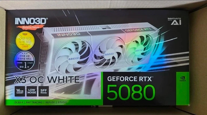 (미개봉) INNO3D RTX 5080 X3 OC WHITE 16GB - 안심되는 중고거래
