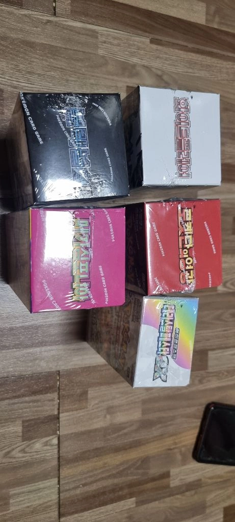 포켓몬카드박스(메가드림/인페르노/테라스탈/스톰에메랄드/로켓단의영광/블랙볼트/화이트플레어/메가심포니아) 카드팩 팜 - 안심되는 중고거래