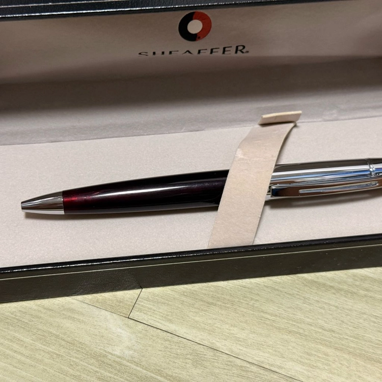 쉐퍼 sf300 적색 마블 크롬 볼펜 단종 한정판 볼펜 이미지