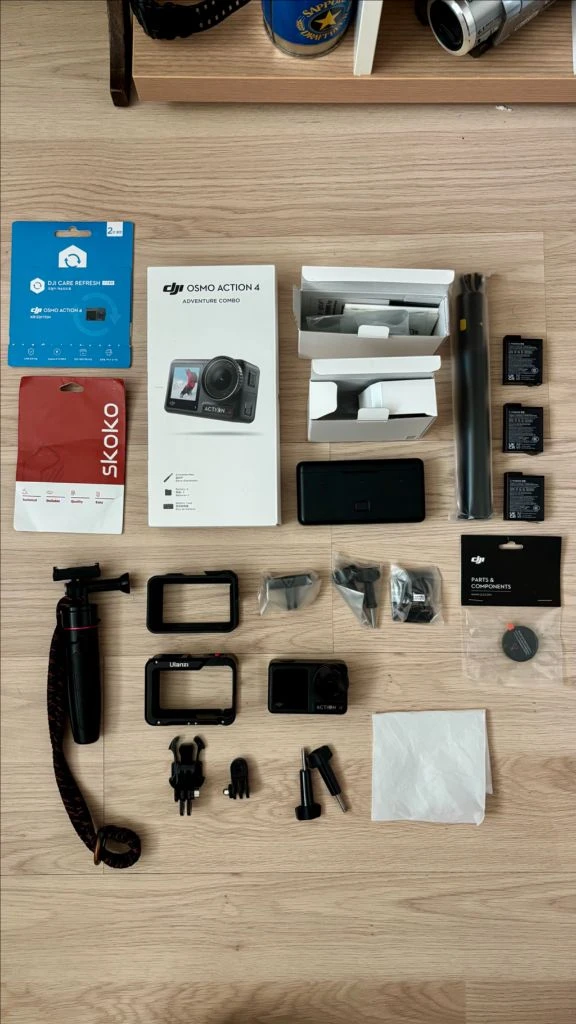 DJI 오즈모 액션 4 어드벤처 콤보 풀박스/기타장비 최상급 상태 이미지