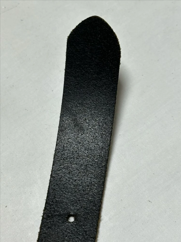 블랙 통가죽 벨트 이미지