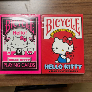 키티 바이시클 카드 bicycle card 마술 카드 이미지