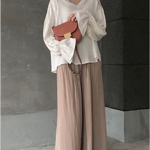 (가격내림) 유노이아 드레시 팬츠 베이지 이미지