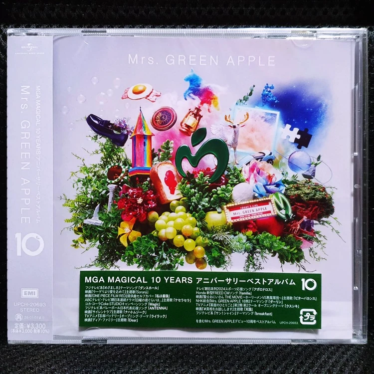 미세스 그린 애플 Mrs. GREEN APPLE 10 CD 미개봉 신품 이미지