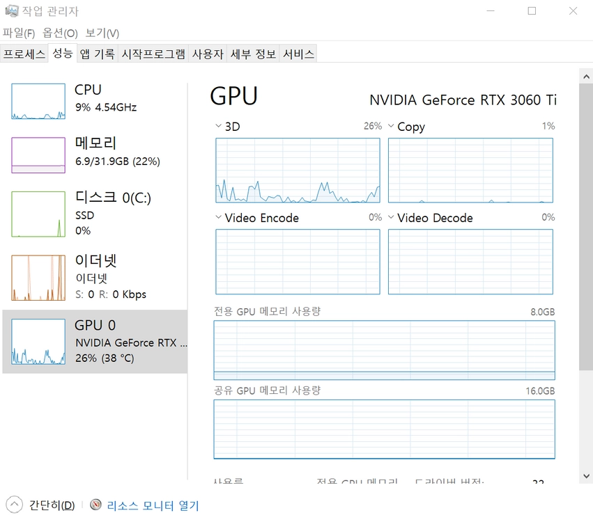 라이젠 5600X / RTX 3060 Ti / RAM 32GB / SSD 1TB 게이밍 본체 판매합니다. 이미지