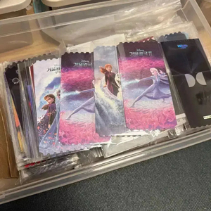 겨울왕국 오리지널 티켓 겨울왕국1 2엘사안나오티싱어롱 포스터필름마크플립북 이미지