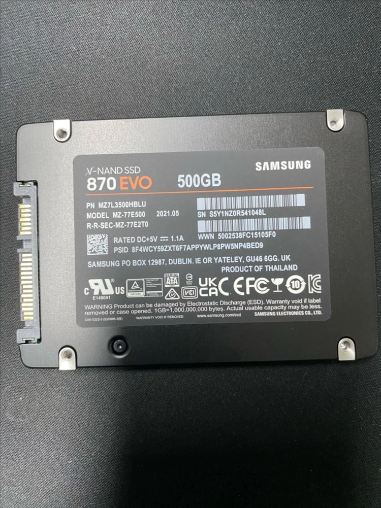 삼성 870 EVO 500gb ssd 이미지