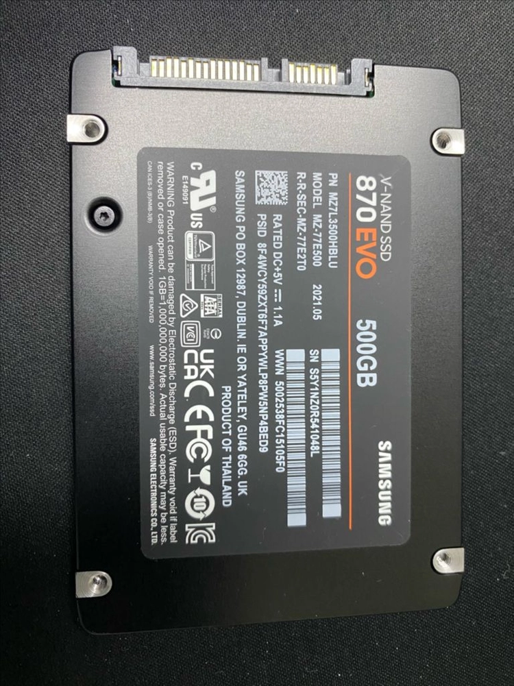 삼성 870 EVO 500gb ssd 이미지