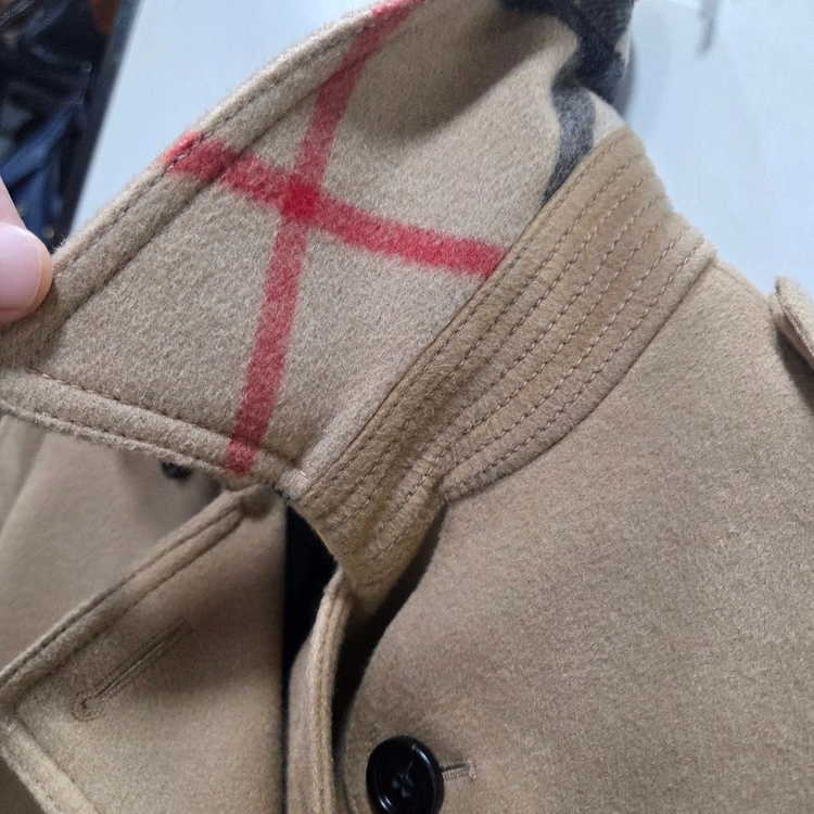 버버리 런던 캐시미어.울.코트 거의 새 제품 이미지