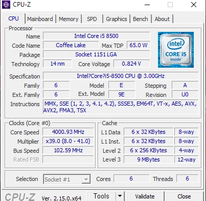 i5 8500 풀박스 이미지