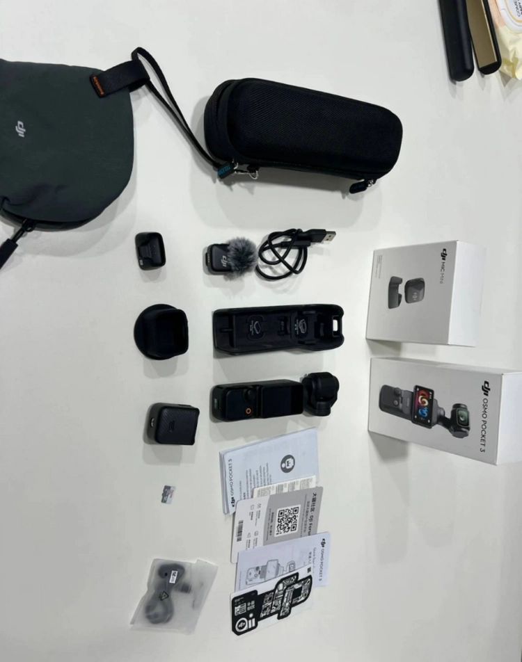 마이크포함 DJI 오즈모 포켓 3 크리에이터 콤보 판매합니다 - 안심되는 중고거래