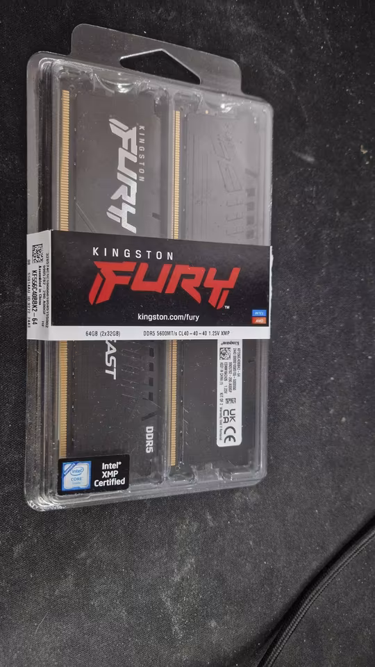 킹스톤 퓨리 DDR5 64GB 세트 (하이닉스 다이) - 안심되는 중고거래