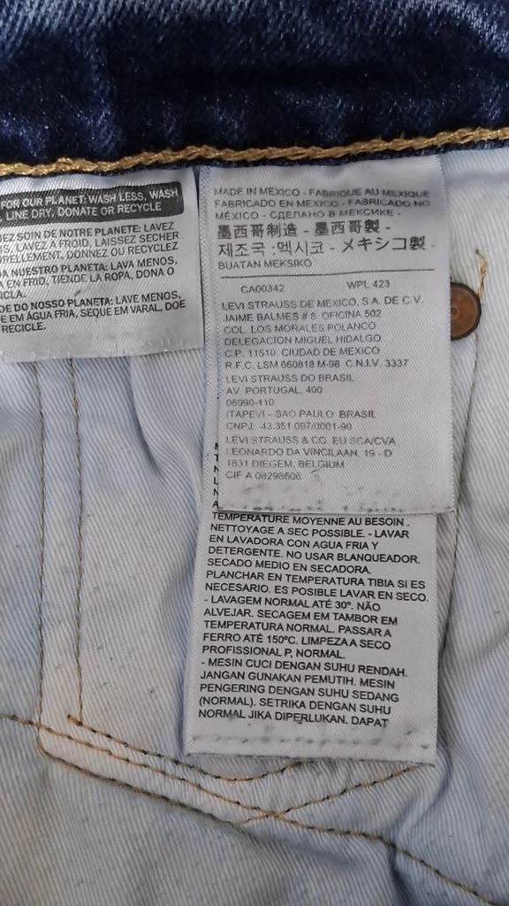 (32 멕시코산) 리바이스 가죽패치 데님팬츠 W32 L32 이미지