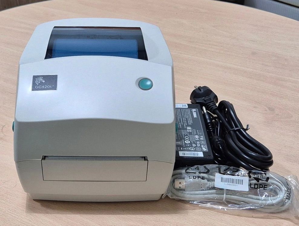 지브라 GC420t 스티커라벨 바코드 네임스티커 택배송장프린터/감열+열전사 겸용/ A급/사용량 거의없음/203dpi 이미지