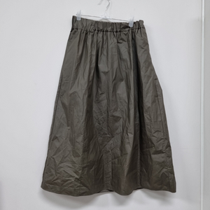 COS 카키색 밴딩 롱 스커트 EUR 32 이미지