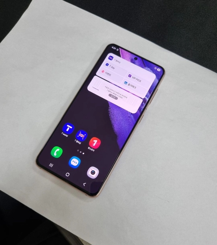 갤럭시S21 256GB 퍼플 SK 무잔상 기능정상 216382 이미지