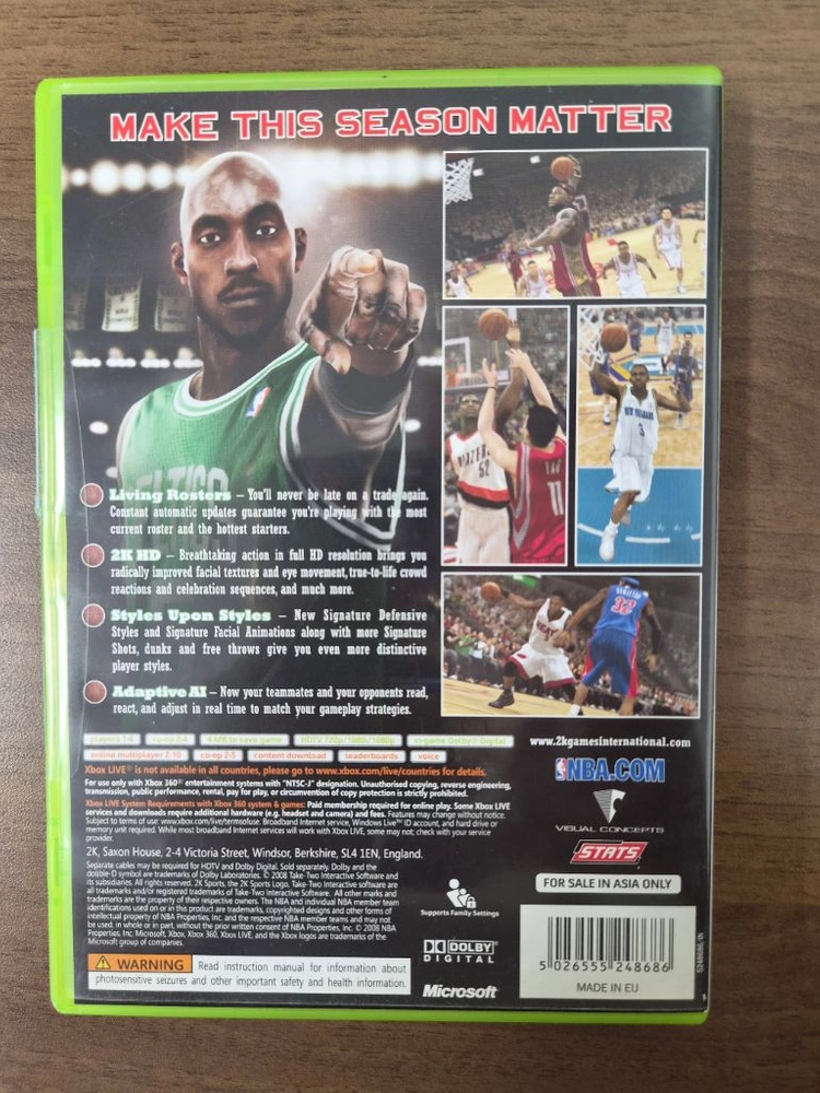 Xbox360 NBA2K9 이미지