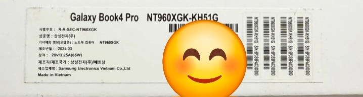 삼성 갤럭시북4 프로 16인치(512gb,16gb) 이미지
