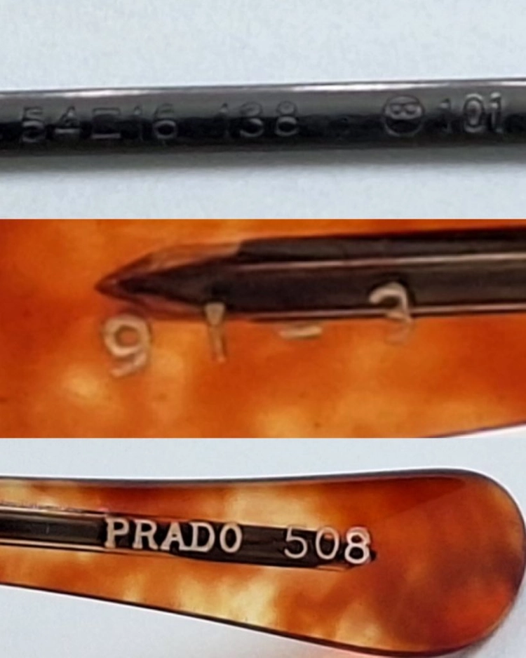 프라도 PRADO 508 반무테 안경테 54mm 투브릿지 건메탈 일본 빈티지 데드스톡 더블브릿지 클래식 레트로 패션 이미지