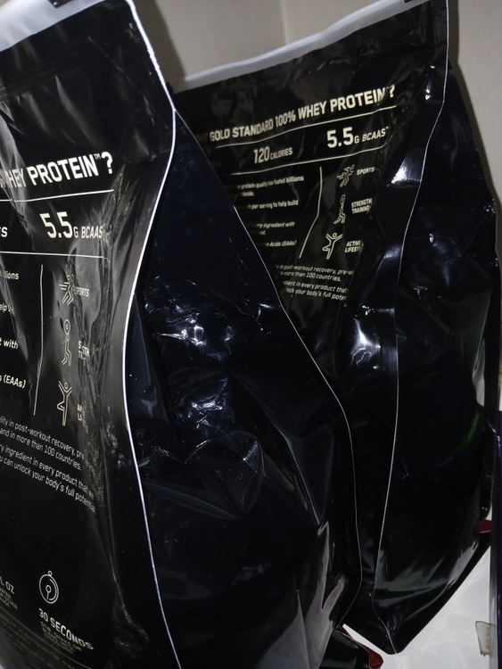 (미개봉 정품) 옵티멈 뉴트리션 골드 스탠다드 100% 웨이프로틴 더블리치 초코맛 4.61kg 이미지