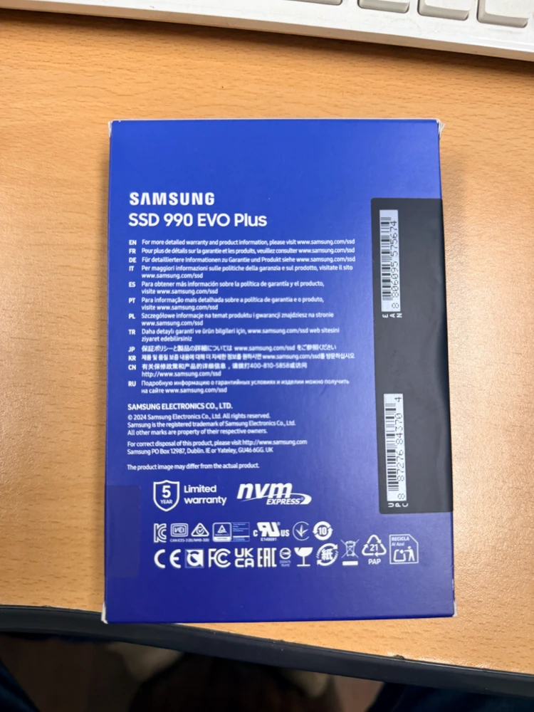 새상품 삼성 990 EVO Plus 1TB NVMe SSD 이미지