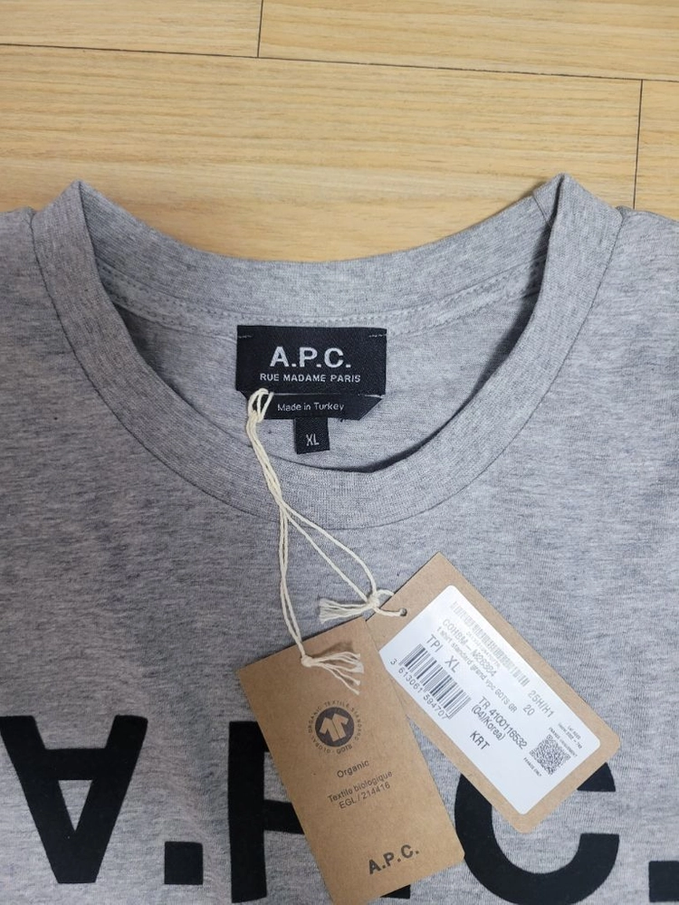 아페세 A.P.C 반팔티셔츠 XL (새상품) 이미지