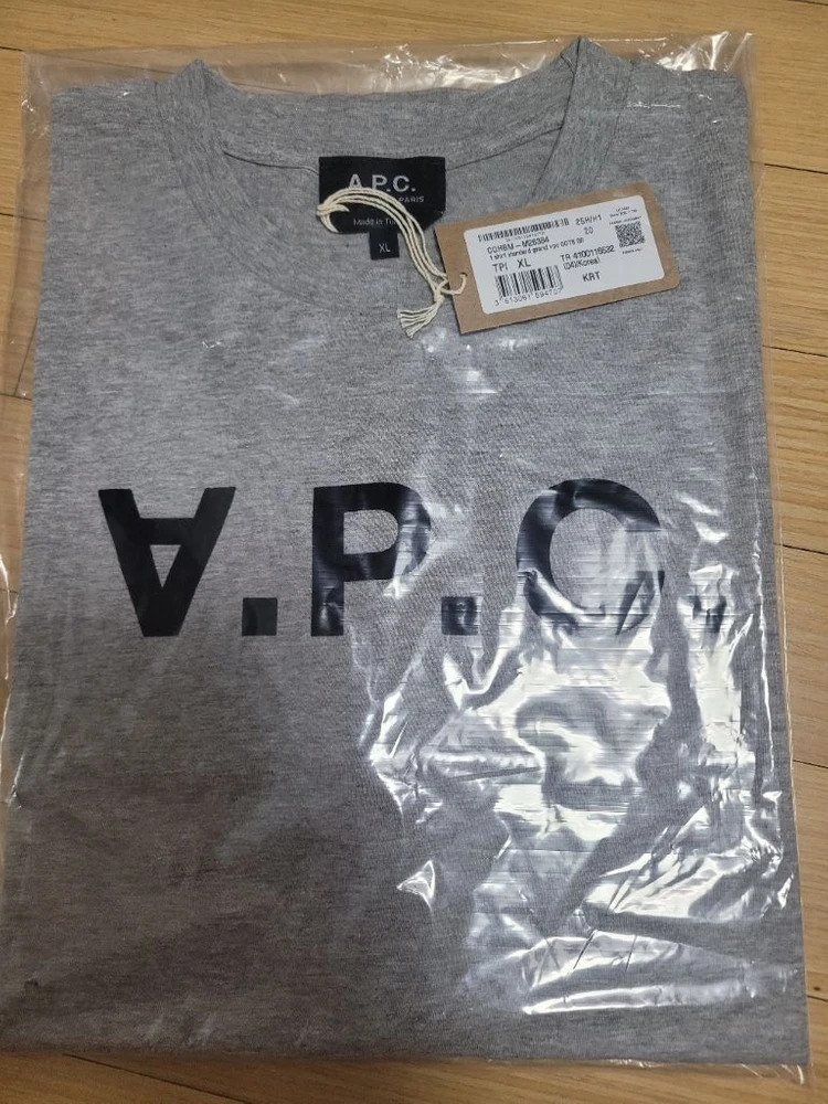 아페세 A.P.C 반팔티셔츠 XL (새상품) 이미지