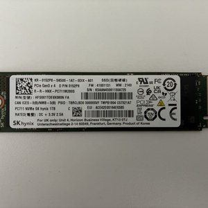 SK Hynix pc711 NVMe SSD 1TB 이미지