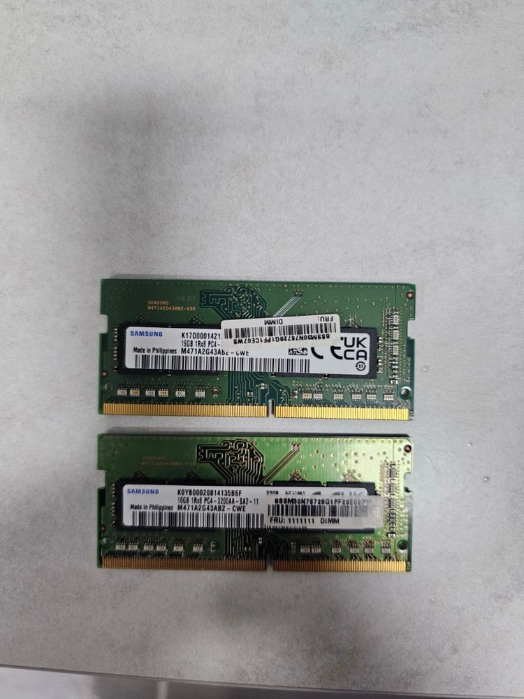 노트북 삼성 DDR4 16G PC 3200 2장 셋트 32G 이미지