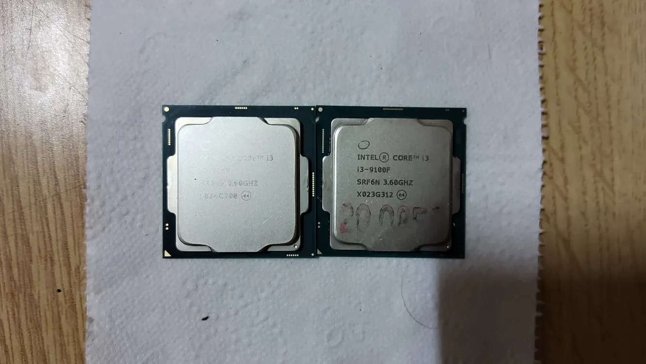 컴퓨터 8 9세대 CPU i3 8100 i3 9100F H310 메인보드용 2개 일괄판매 - 안심되는 중고거래