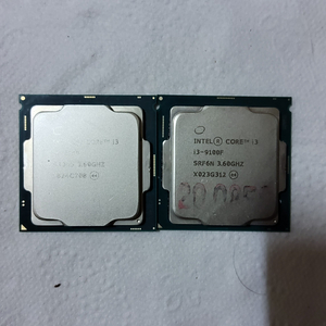 컴퓨터 8 9세대 CPU i3 8100 i3 9100F H310 메인보드용 2개 일괄판매 이미지