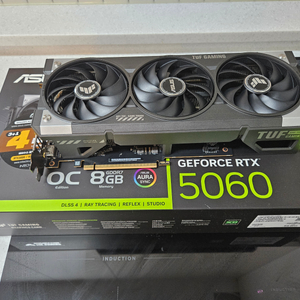 ASUS TUF Gaming 지포스 RTX 5060 OC D7 8GB 그래픽카드 판매 이미지