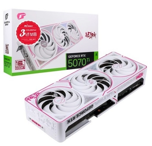 컬러풀 아이게임 지포스 RTX 5070Ti ULTRA OC White D7 16GB 미개봉 새제품 이미지