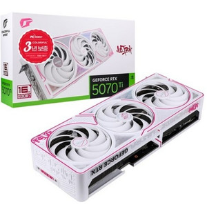 컬러풀 아이게임 지포스 RTX 5070Ti ULTRA OC White D7 16GB 미개봉 새제품 이미지