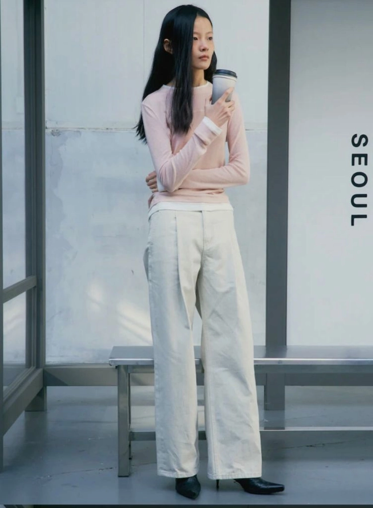 구호 플러스 25SS 레이어드 티셔츠 S사이즈, 데님팬츠 1사이즈 이미지
