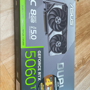 ASUS DUAL GEFORCE RTX 5060 Ti OC D6 8GB 이미지