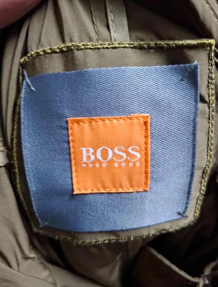 [HUGO BOSS/55] 휴고보스 정품 여성 경량 후드 야상 점퍼 코트 카키 이미지