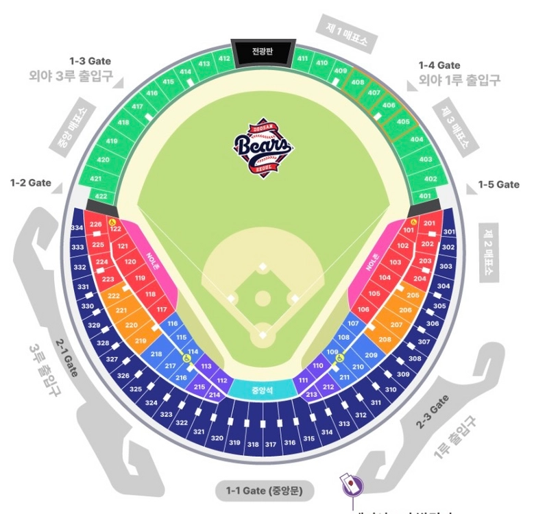 8월28일 8월29일 8월30일 금,토,일 잠실 두산베어스 vs 키움히어로즈 네이비석 2연석 - 안심되는 중고거래