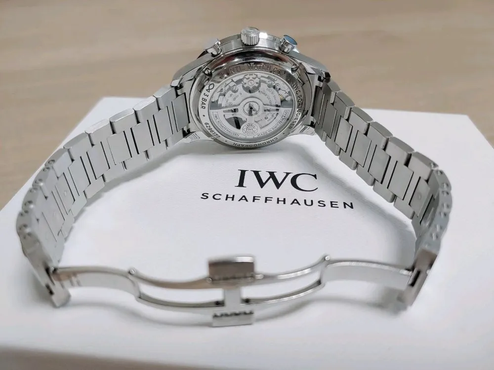 IWC 포르투기저 크로노 블루핸즈 신형 3716 17 371617 이미지