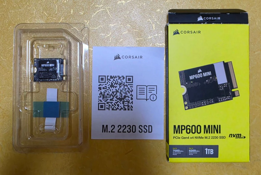 커세어 MP600 MINI 1TB M.2 2230 NVMe PCIe 4.0 SSD 정품 풀박스 / 상태 100% 이미지