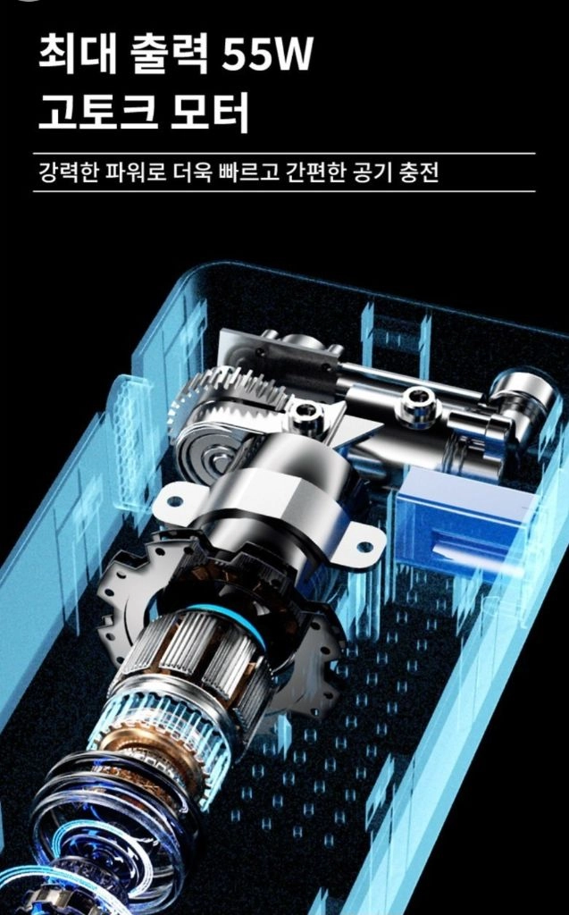 무배)(무배) KC 인증 대용량 일체형 3000A 점프스타터 올인원 에어점프 보조배터리 +타이어 공기압 주입기+스마 이미지