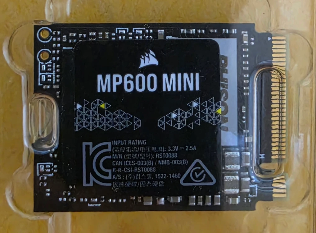 커세어 MP600 MINI 1TB M.2 2230 NVMe PCIe 4.0 SSD 정품 풀박스 / 상태 100% 이미지