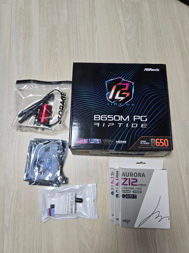 라이젠7700+asrock b650m pgriptide 외 이미지
