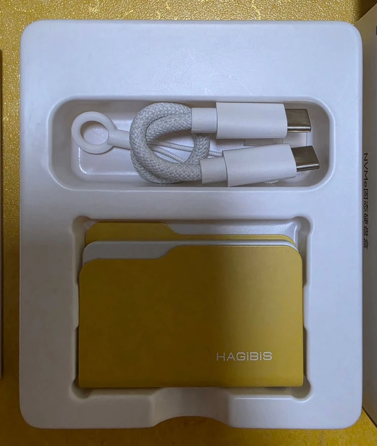 HAGiBiS M.2 NVMe 2230 SSD 외장케이스 USB-C YPHN03 풀박스 이미지