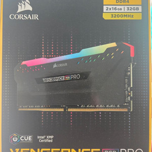 [새상품]커세어 VENGEANCE RGB PRO DDR4 32GB (16GBx2) 3200MHz 이미지